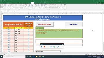 SAP-1 HEX File Generation and Simulation in Proteus