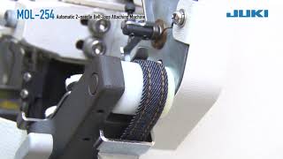 Juki Mol 254 Automatic Belt Loop Attaching Machine Youtube