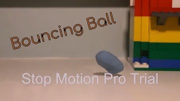 Bouncing ball (practice animation)  - Stop Motion Pro Eclipse free trial