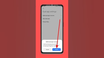 How to delete dual apps apps accounts | delete dual app account #shorts