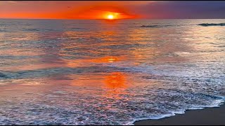 Ocean Sunset Tranquility, Calming Wave Sounds for Study, Focus, Relaxation, Meditation, Deep Sleep