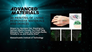 3D Printing of Living Responsive Materials and Devices