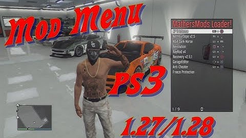 MOD MENU GTA V PS3 1.27/1.28 DEX/CEX BLES/BLUS +DOWNLOAD