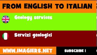 How to say Geology services in Italian(, 2014-03-09T18:42:04.000Z)
