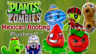 Peluche Zombie Testa Di Secchio Da Piante Messicane Vs Zombie, Bootleg Giocattolo Dal Messico