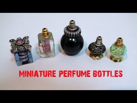 DIY: How To Make Miniature Perfume Bottles With Beads - YouTube