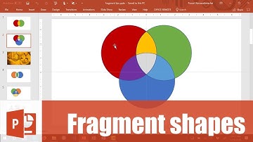 สอน PowerPoint: การแยก shapes ออกเป็นส่วน ๆ (fragment)