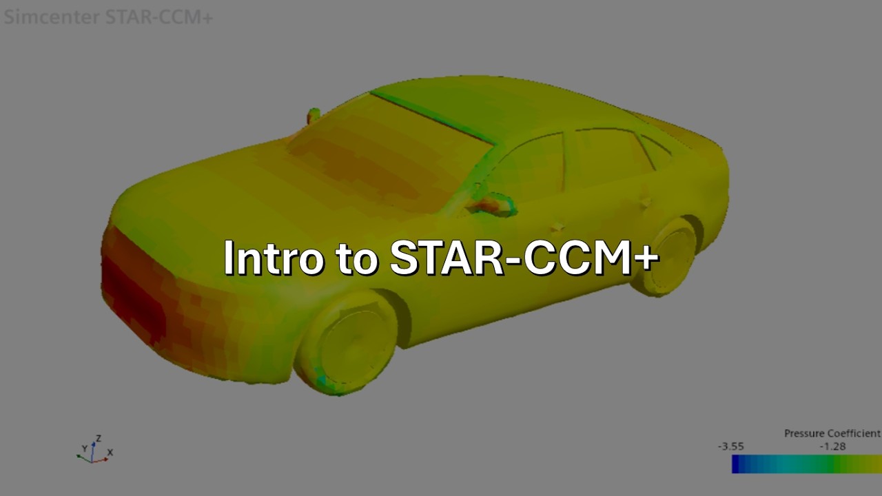Intro to STAR-CCM+: Yielding Cd, Cl, and Pressure Scene - YouTube