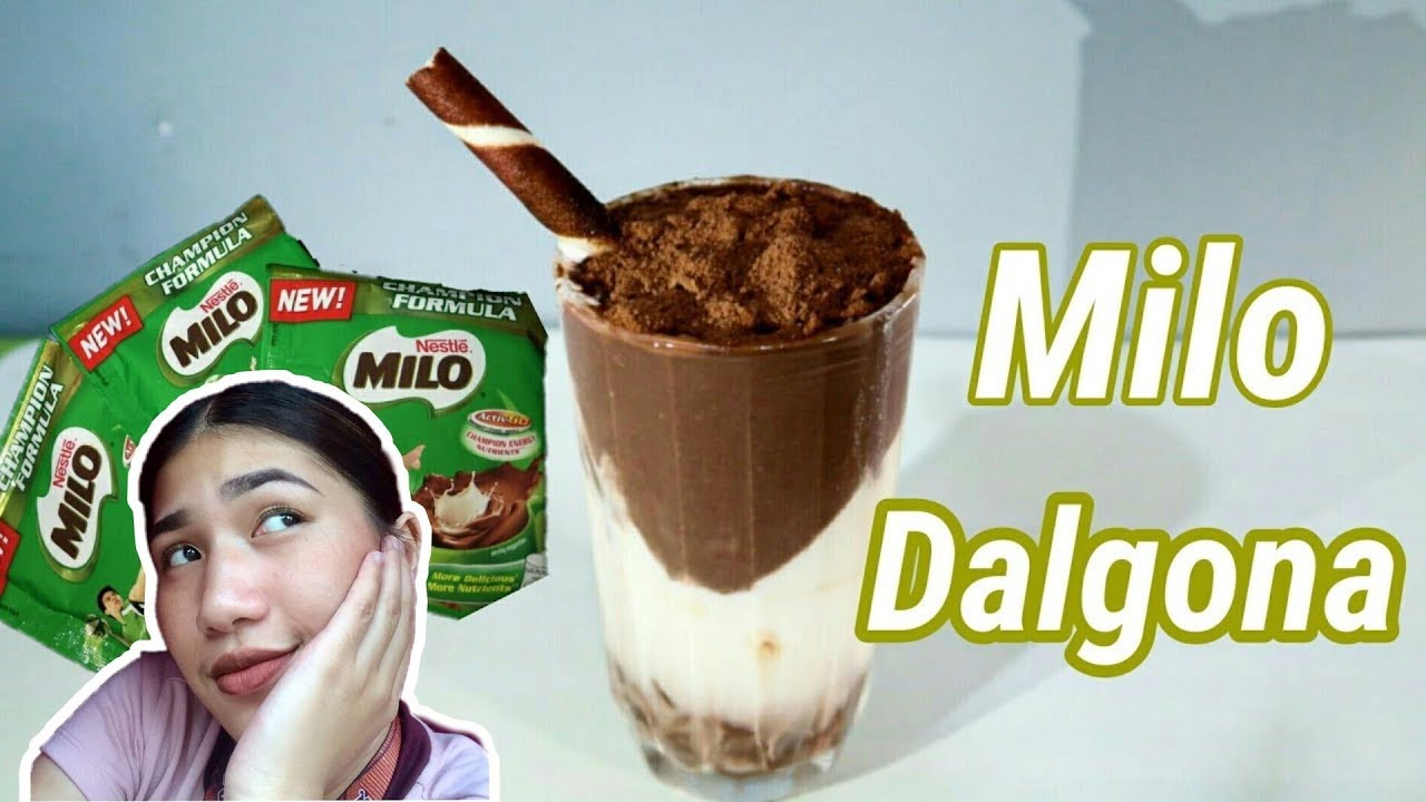 MILO DALGONA/ DALGONA MILO WITHOUT WHIPPED CREAM/HOW TO MAKE MILO ...