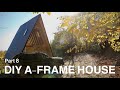 How to build an A-frame house near the forest. Part 8. Roof covering.