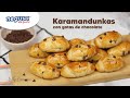 Karamandunkas con gotas de choclate - Chef Aroly Carrasco