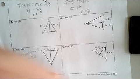 Unit 5: Perpendicular and Angle Bisectors with Triangles