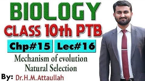 Mechanism of evolution-Natural selection | Chapter # 15 | Biology Class 10th | Lec# 16