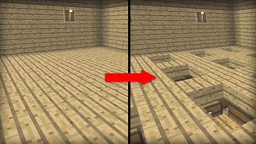 Minecraft PS4 - BULK HIDDEN STORAGE  - Tutorial - PE / Xbox / PS3 / Wii U