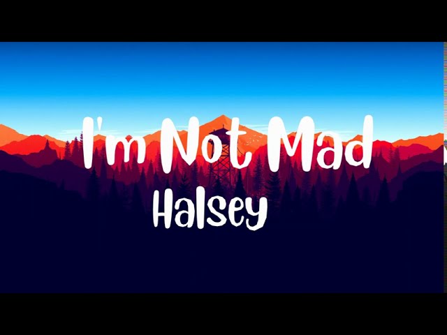 Halsey - I'm Not Mad (lyrics)
