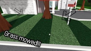 How to make your grass mowed!!|In Bloxburg!|Roblox