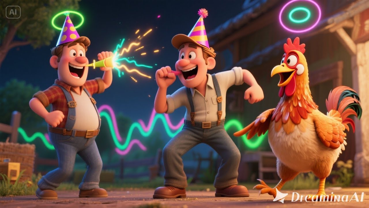 The Farmer’s Big Barnyard Bash | Fun Farm Nursery Rhyme for Kids | Animal Song for Toddlers