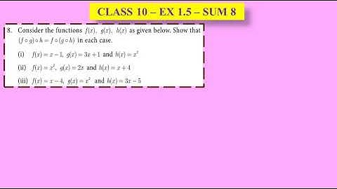 CLASS 10 - EX 1.5 - SUM 8 (i,ii,iii)