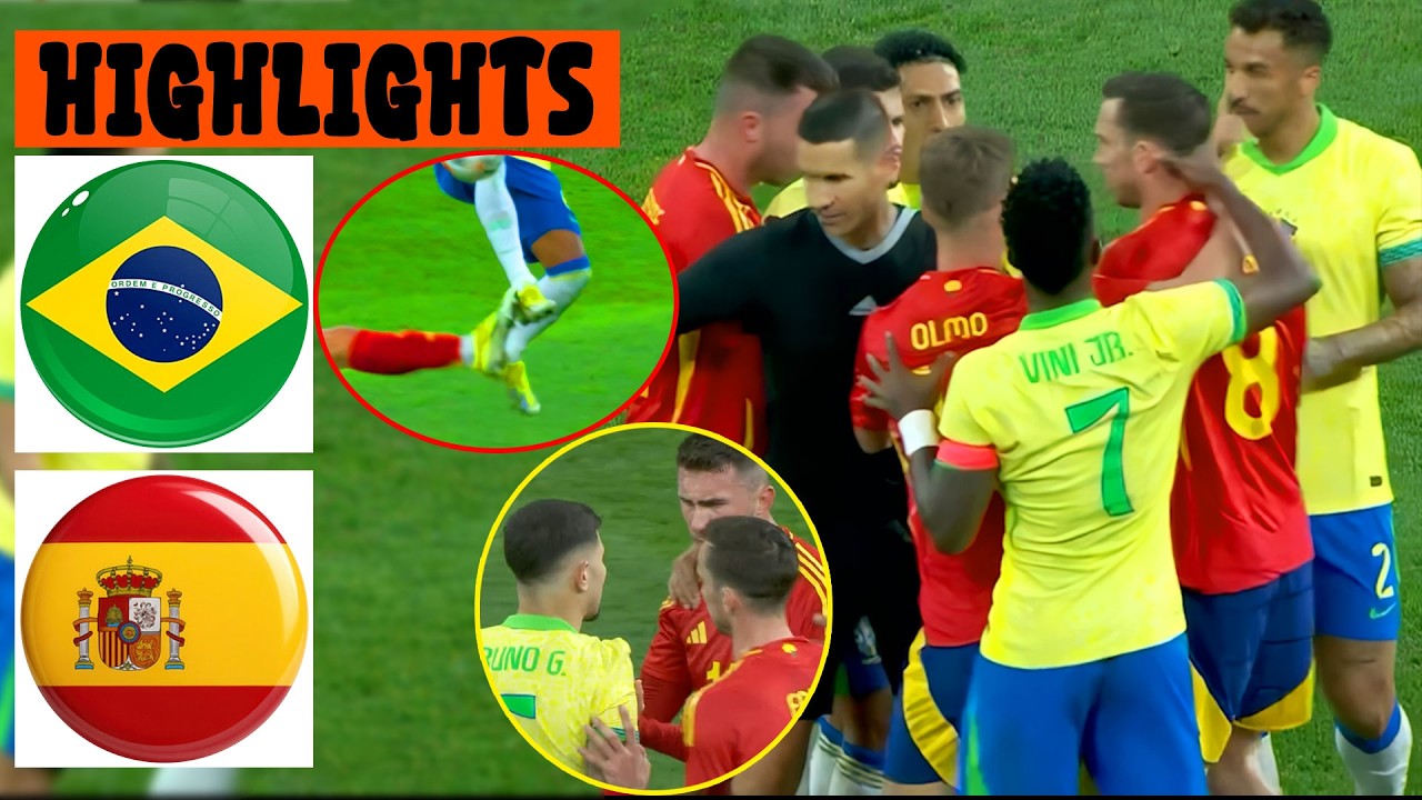 Brazil vs Spain 💯🔥 Big Match | DRAMATIC | Who is the Real KING?