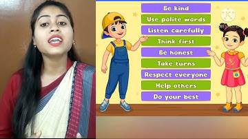 Class 1, Subject Moral Science, Chapter 2 Manners