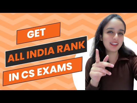 How to get an All India Rank in CS Exams - YouTube
