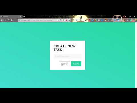 Task Manager Demo of what we will create