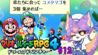 【マリオ＆ルイージRPG4 ドリームアドベンチャー #12 】ピーチ姫を逃がすための準備じゃ【デュランタ・レーネ/Vtuber】