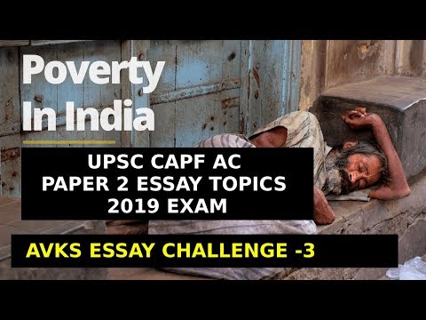 essay on poverty for upsc