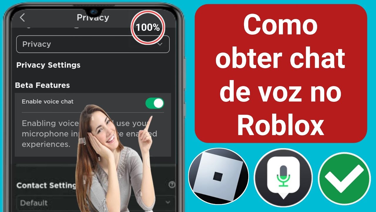 Como obter chat de voz no Roblox 2025 | Guia passo a passo || Habilitar ...