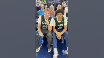 taking in their first event at the Target Center 🥹