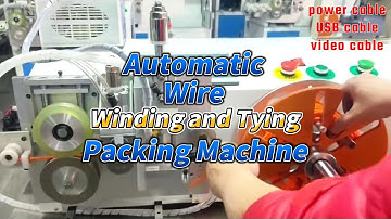 Full Automatic Wire Winding and Tying Machine Wire and cable coiling machine wire packing machine