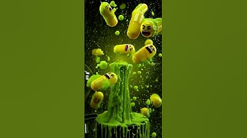 🎬 The Slime Lab Chaos! 💛😱😂  #3danimation #funny