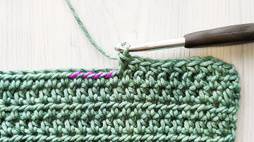 SINGLE CROCHET IN THIRD LOOPS | sc in 3rd loops only