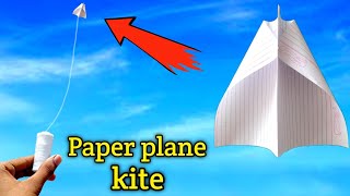 How To Make Note Book Paper Plane Kite Flying Paper Plane Kite How To Make Kite Patang Flying