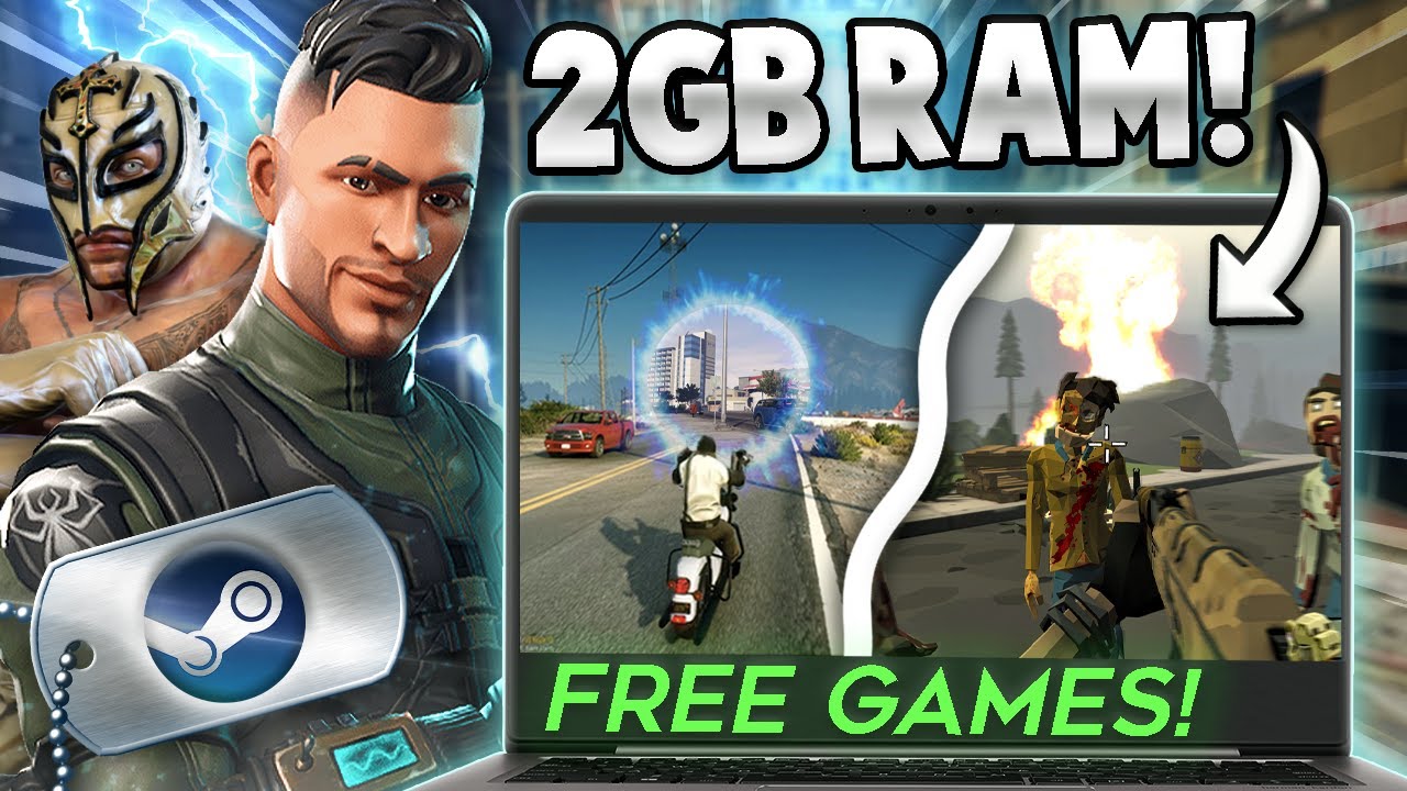 🔥Top 5 Free Games In Steam For 2GB RAM Low End PCs