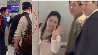 SPOTTED! HYUN BIN'S PROTECTED GESTURE FOR HIS WIFE SON YE-JIN WHEN SHE GOES TO TAIWAN