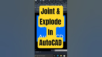 Joint & Explode In AutoCAD #autocadplan #autocad #autocadtutorial #autocadd #autocaddrawing