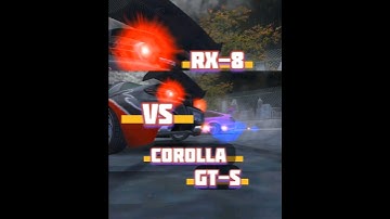 Corolla GT-S VS. RX-8: Nfs Most Wanted 2024 Showdown #gaming #mostwanted #shorts
