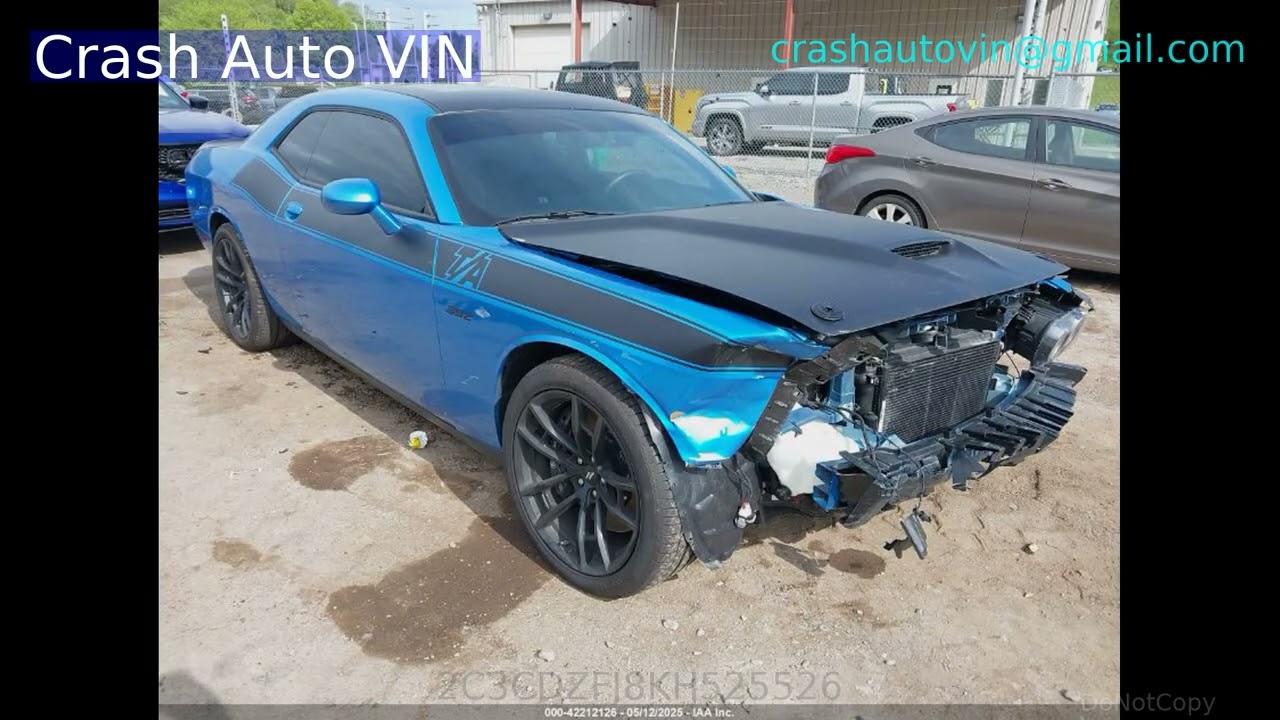 2C3CDZFJ8KH525526 Dodge 2019 challenger r/t scat pack