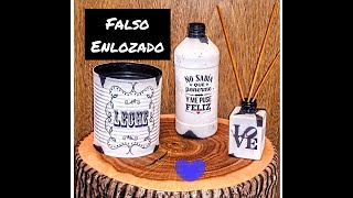 Como Reciclar y Decorar con Falso Enlozado! / How to Recycle and Decorate with Fake Flood!