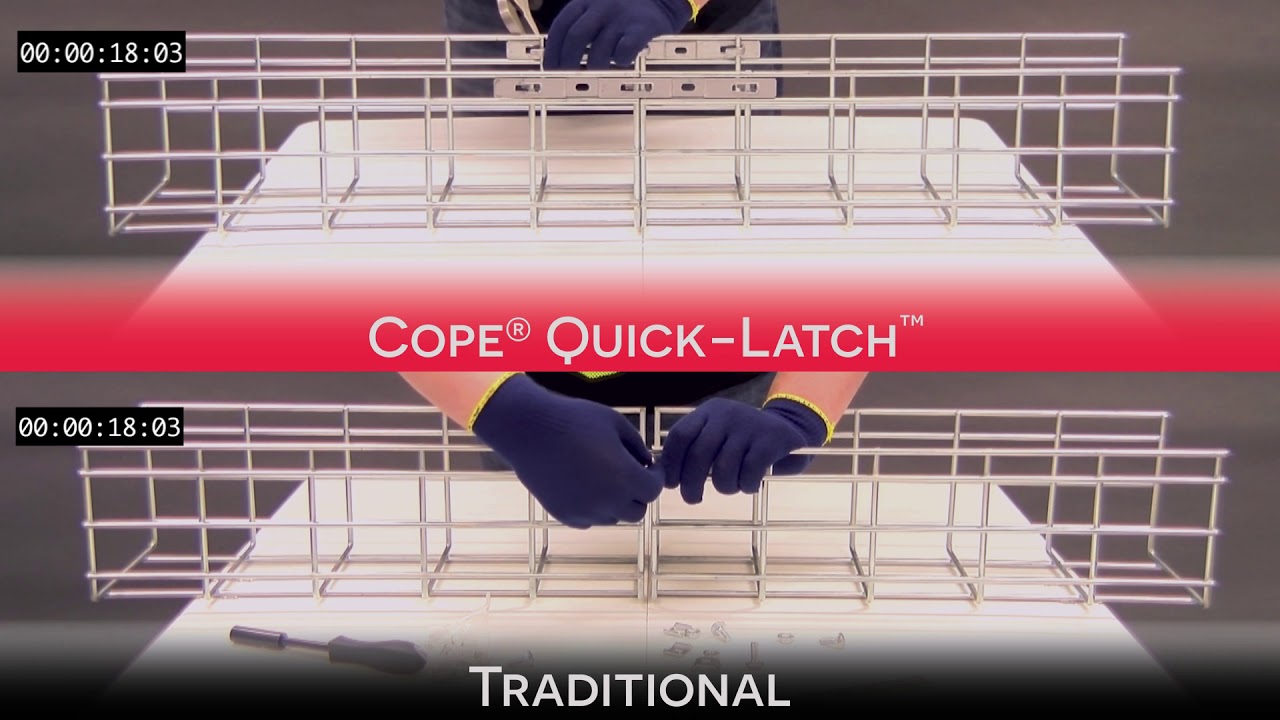 Traditional Cable Tray Installation Methods vs Cope Quick Latch - YouTube