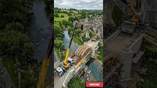 This Broken Bridge Became a Masterpiece 🤯 #beforeandafter #youtubeshorts #satisfying