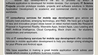 Mobile Application Development Projects