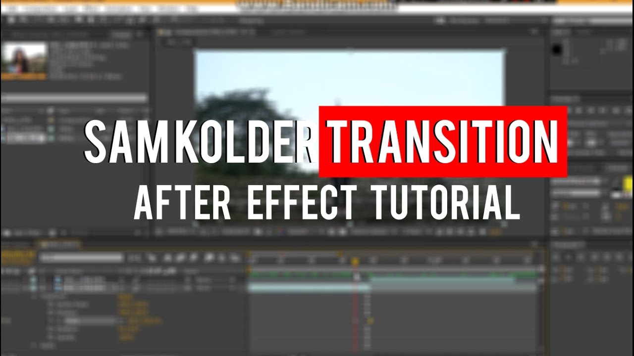 [TUTORIAL #1] SMOOTH TRANSITION IN AFTER EFFECT - YouTube