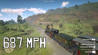 Rdr2 - What Would Your 687 Mph Train Ride Look Like All Over The Map