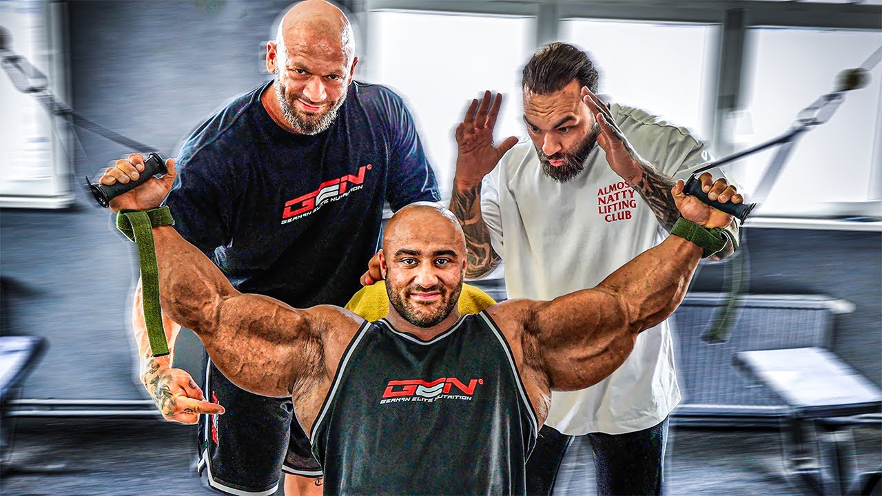 Wir trainieren Rücken! (Nico lieber Bizeps)😂