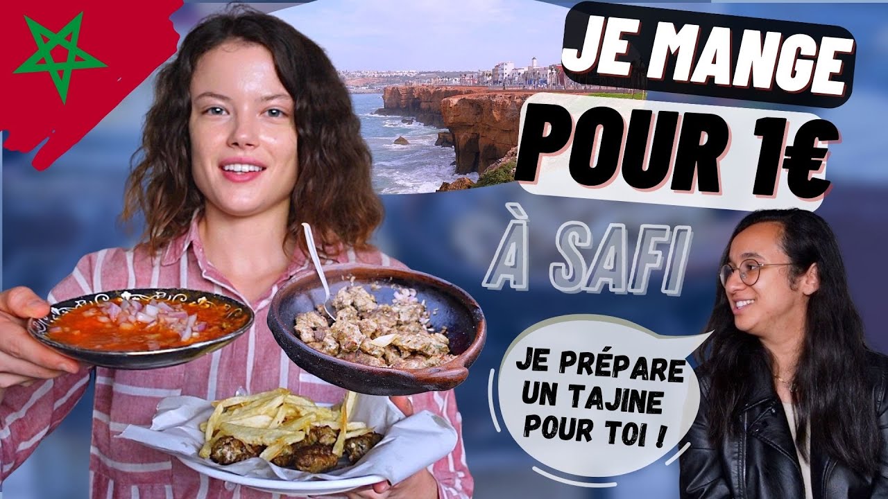 JE MANGE POUR 1€ À SAFI au MAROC 🇲🇦