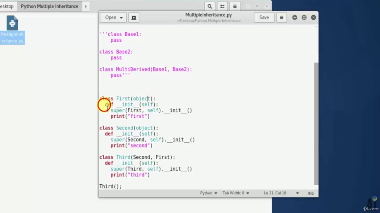 7.2. Python Multiple Inheritance.mp4 - YouTube
