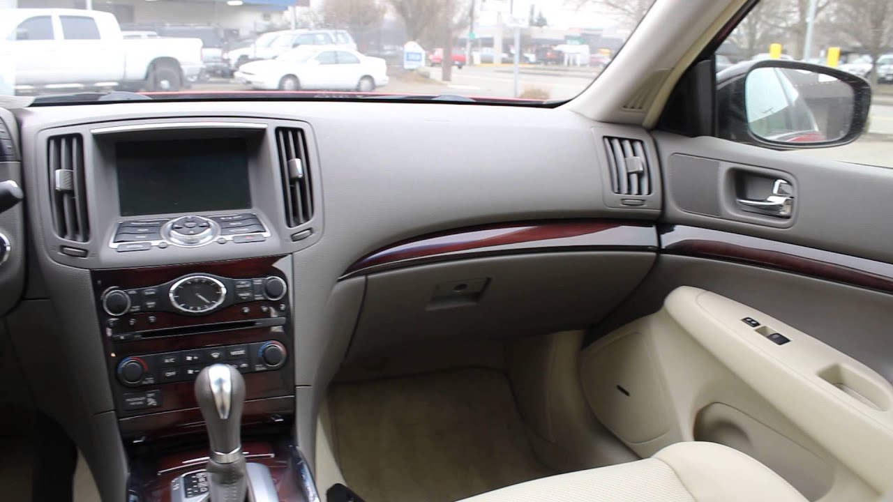 2010 Infiniti G37, Red STOCK 457761 Interior YouTube