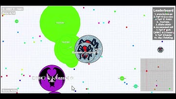 TRICKSPLIT WITH BOTS IN AGAR.IO?! #001